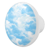 Blue Sky Clouds Keramische Knop (Rechts)