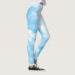 Blue Sky Clouds Leggings