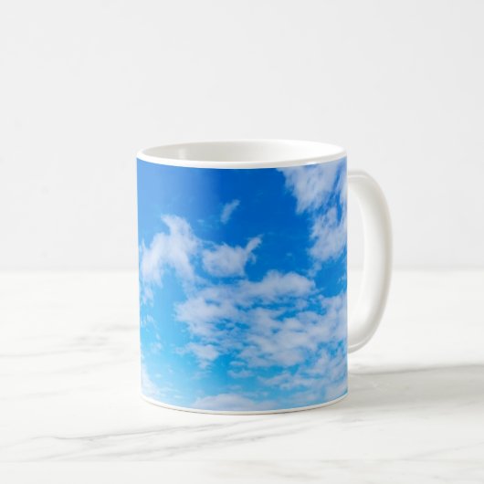 Blue Sky Clouds Patrooncadeautjes Koffiemok (Voorkant rechts)