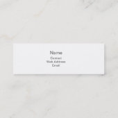 Blue Sky Clouds - Profiel Visitekaartje (Achterkant)