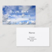 Blue Sky Clouds - Standaard Visitekaartje (Voorkant / Achterkant)