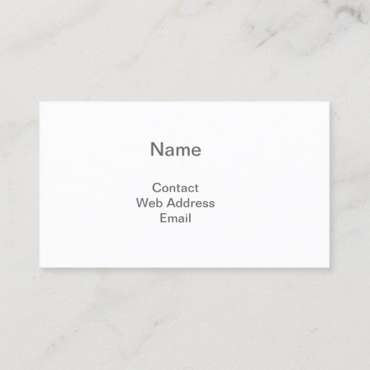 Blue Sky Clouds - Standaard Visitekaartje (Achterkant)