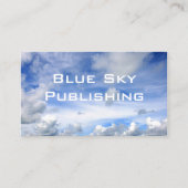 Blue Sky Clouds - Standaard Visitekaartje (Voorkant)