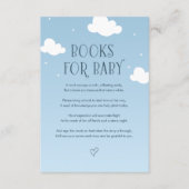 Blue Sky Clouds Stars Boeken voor Baby Informatiekaartje (Voorkant)