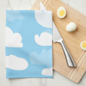Blue Sky Clouds Theedoek (Quarter Fold)