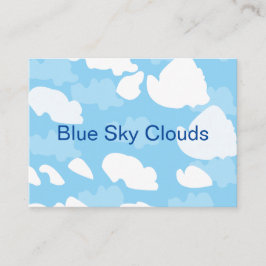 Blue Sky Clouds Visitekaartje