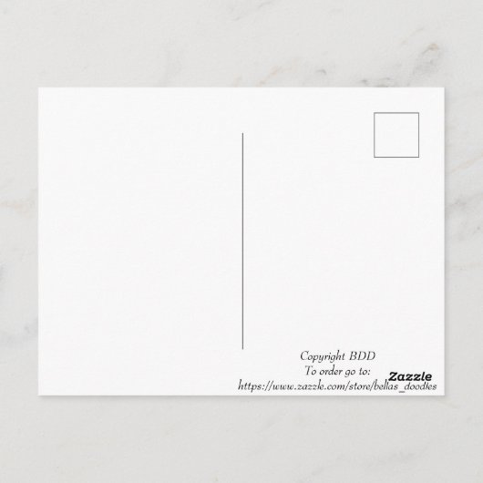 Blue Sky Daisies Briefkaart (Achterkant)