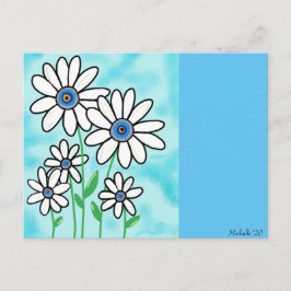 Blue Sky Daisies Briefkaart