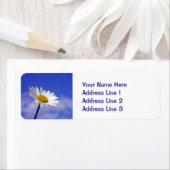 Blue Sky Daisy Retouradreslabel Etiket (Insitu)