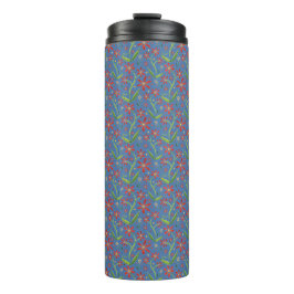 Blue Sky | Dancing Daisies Watercolor Tumbler Thermosbeker