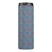 Blue Sky | Dancing Daisies Watercolor Tumbler Thermosbeker (Achterkant)