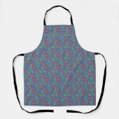 Blue Sky | Dancing Watercolor Daisies Apron Schort (Voorkant)