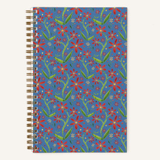 Blue Sky | Dancing Watercolor Daisies Notitieboek