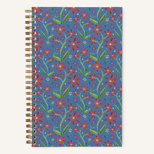 Blue Sky | Dancing Watercolor Daisies Notitieboek (Voorkant)