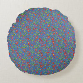 Blue Sky | Dansende Aquarel Daisies Schort Rond Kussen
