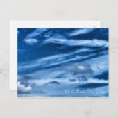 Blue Sky Day Briefkaart (Voorkant / Achterkant)