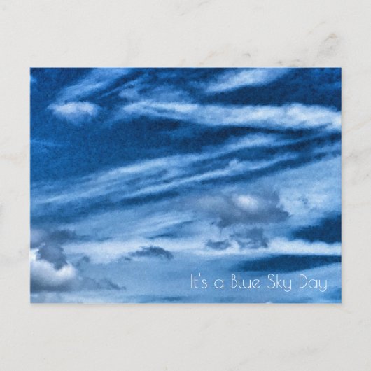 Blue Sky Day Briefkaart (Voorkant)