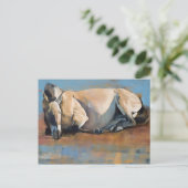 Blue Sky Day Briefkaart (Staand voorkant)