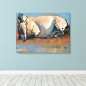 Blue Sky Day Canvas Afdruk (Insitu (Houten vloer))