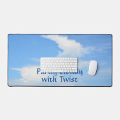 Blue Sky Deels Bewolkt met een Twist Bureaumat (Keyboard & Muis)