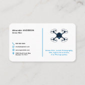 Blue Sky - Drone Pilot Visitekaartje (Achterkant)