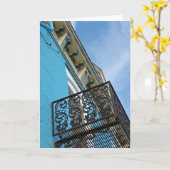 Blue Sky en Building Kaart (Gele Bloem)