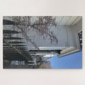 Blue Sky en Cherry Blossom, Chelsea, Londen, Veren Legpuzzel (Horizontaal)