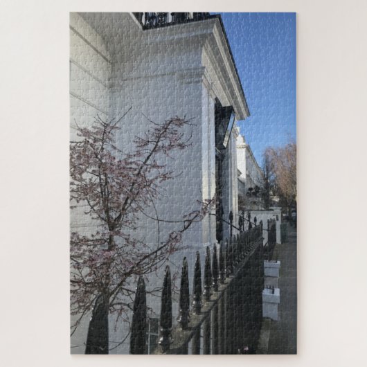 Blue Sky en Cherry Blossom, Chelsea, Londen, Veren Legpuzzel (Verticaal)