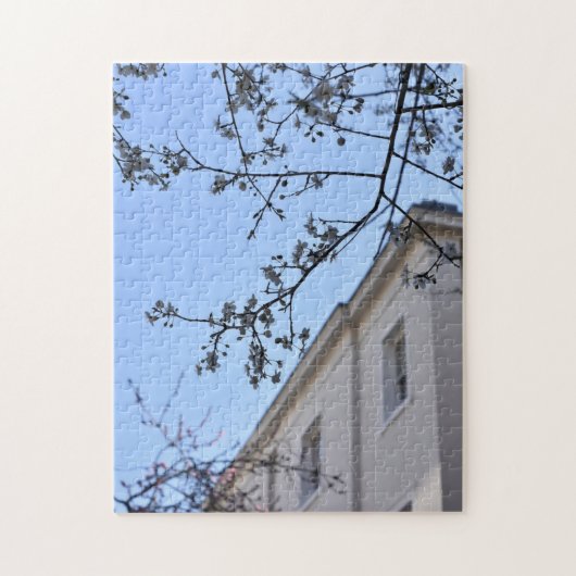 Blue Sky en Cherry Blossom, Chelsea, Londen, Veren Legpuzzel (Verticaal)