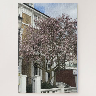 Blue Sky en Cherry Blossom, Chelsea, Londen, Veren Legpuzzel