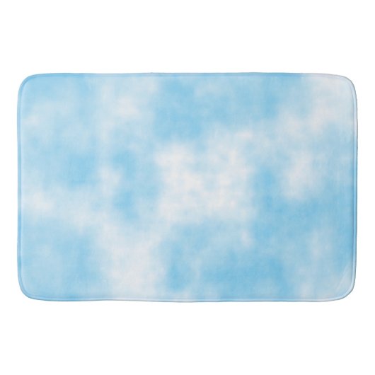 Blue Sky en Cloud Art Custom Badmat (Voorkant)