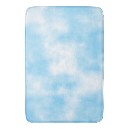 Blue Sky en Cloud Art Custom Badmat (Voorkant Verticaal)