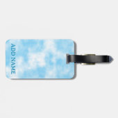 Blue Sky en Cloud Art Custom Bagagelabel (Achterkant horizontaal)