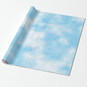 Blue Sky en Cloud Art Custom Cadeaupapier