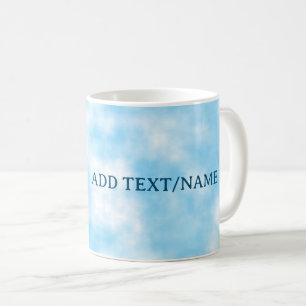 Blue Sky en Cloud Art Custom Koffiemok