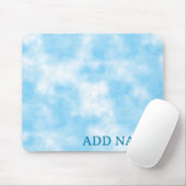 Blue Sky en Cloud Art Custom Muismat (Met muis)