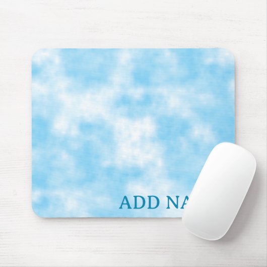 Blue Sky en Cloud Art Custom Muismat (Met muis)