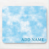 Blue Sky en Cloud Art Custom Muismat (Voorkant)