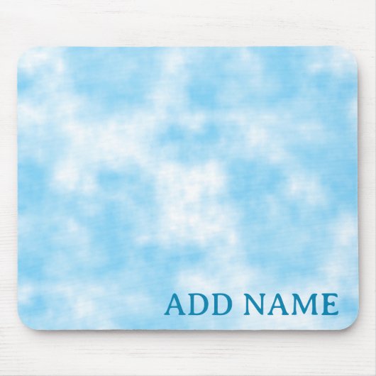 Blue Sky en Cloud Art Custom Muismat (Voorkant)