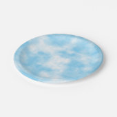 Blue Sky en Cloud Art Custom Papieren Bordje (Gekanteld)
