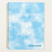 Blue Sky en Cloud Art Custom Planner (Voorkant)