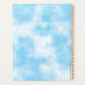Blue Sky en Cloud Art Custom Planner (Achterkant)