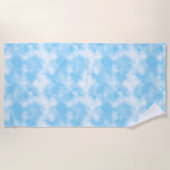 Blue Sky en Cloud Art Custom Strandlaken (Voorkant)