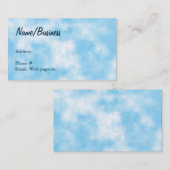 Blue Sky en Cloud Art Custom Visitekaartje (Voorkant / Achterkant)