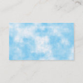 Blue Sky en Cloud Art Custom Visitekaartje (Achterkant)