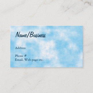 Blue Sky en Cloud Art Custom Visitekaartje
