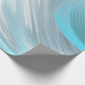 Blue Sky en Clouds Abstract Cadeaupapier (Hoek)