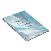 Blue Sky en Clouds Abstract Notitieboek (Rechterzijde)