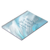 Blue Sky en Clouds Abstract Notitieboek (Linkerzijde)