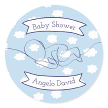 Blue Sky en Clouds Boy Baby